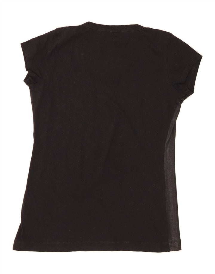CALVIN KLEIN JEANS Womens T-Shirt Top UK 12 Medium Black Vintage Calvin Klein Jeans and Second-Hand Calvin Klein Jeans from Messina Hembry 