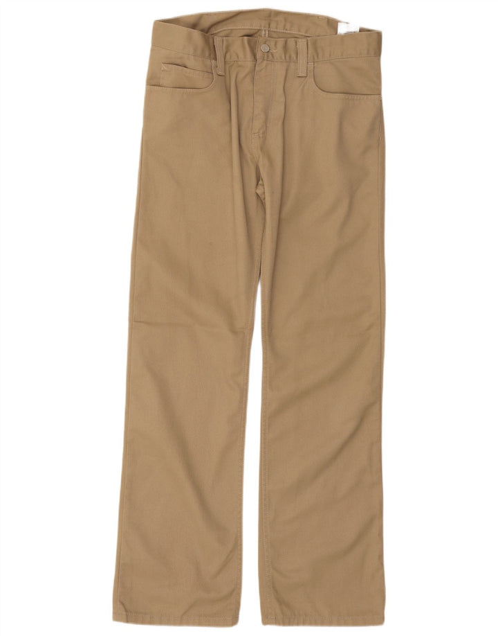 CARHARTT Pantalon décontracté bootcut pour homme W32 L34 Beige Polyester