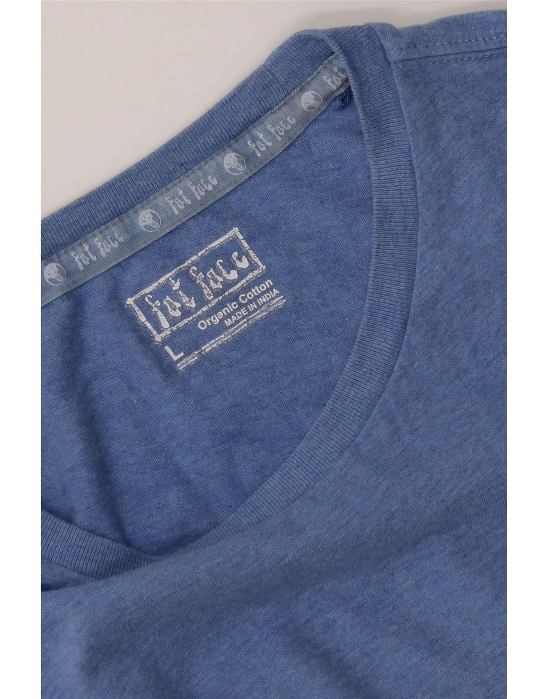 Fat Face T-Shirt Graphique Homme Grand Bleu Coton