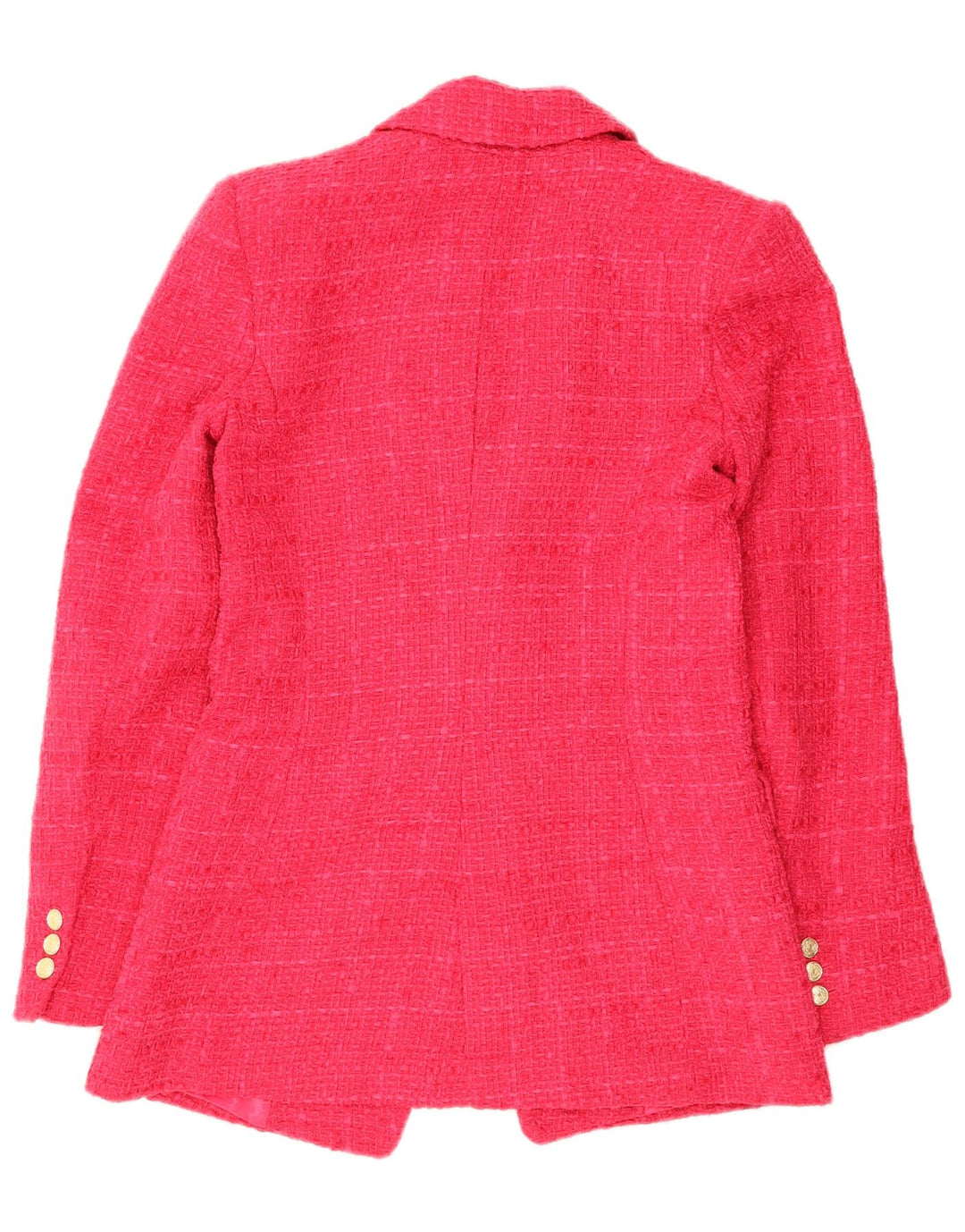 Zara Veste blazer croisée pour femme UK 6 XS Rose à carreaux