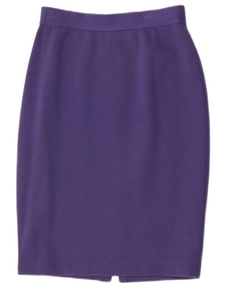 Luisa Spagnoli Jupe crayon en tricot pour femme W28 Violet moyen