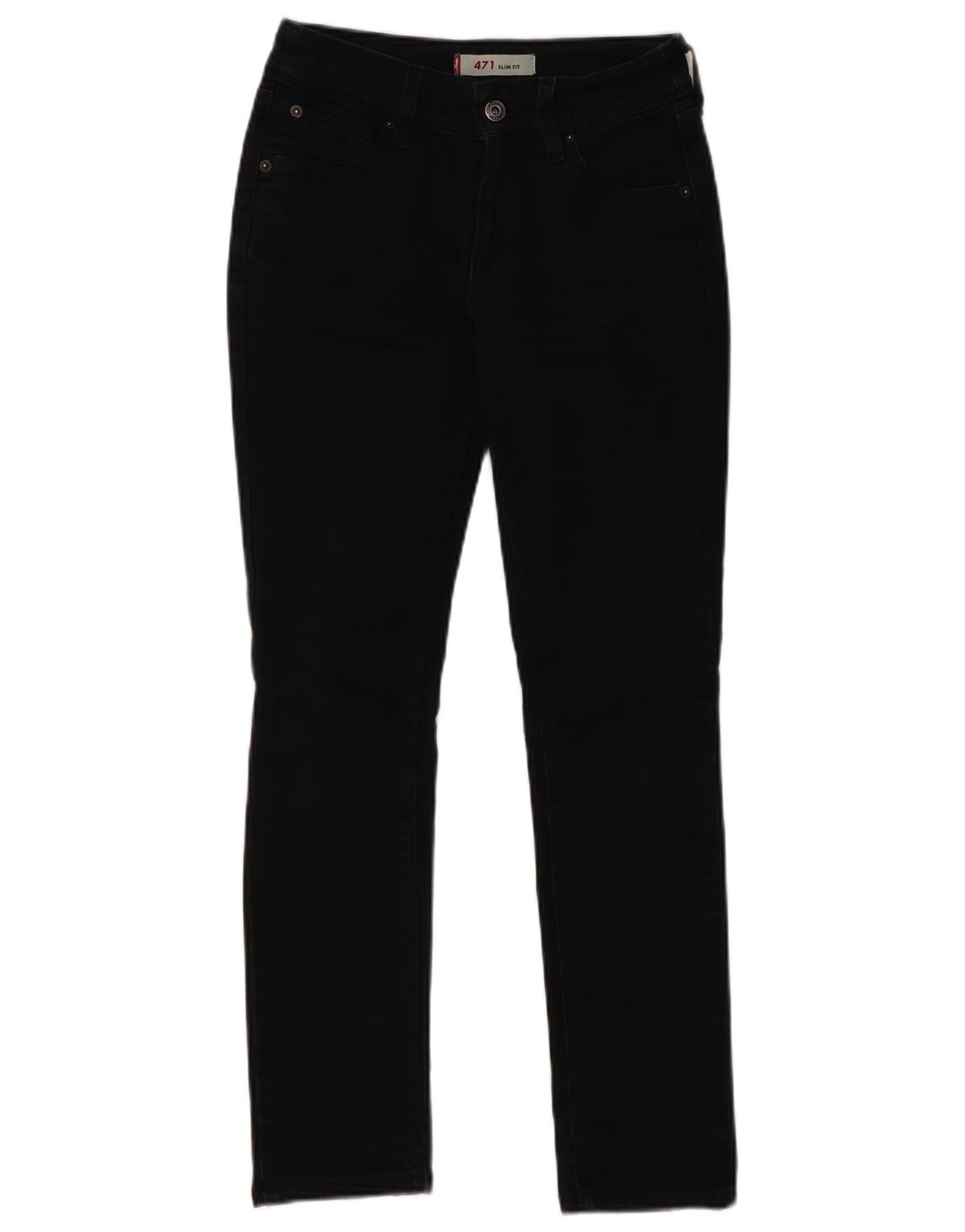 Levi's Jean Slim 471 Femme W26 L28 Coton Noir