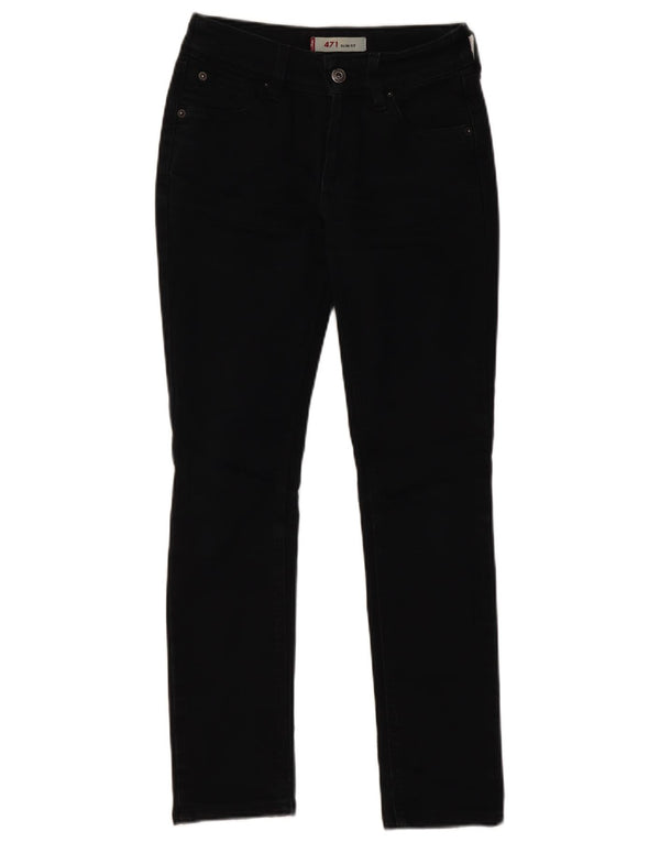 Levi's Jean Slim 471 Femme W26 L28 Coton Noir