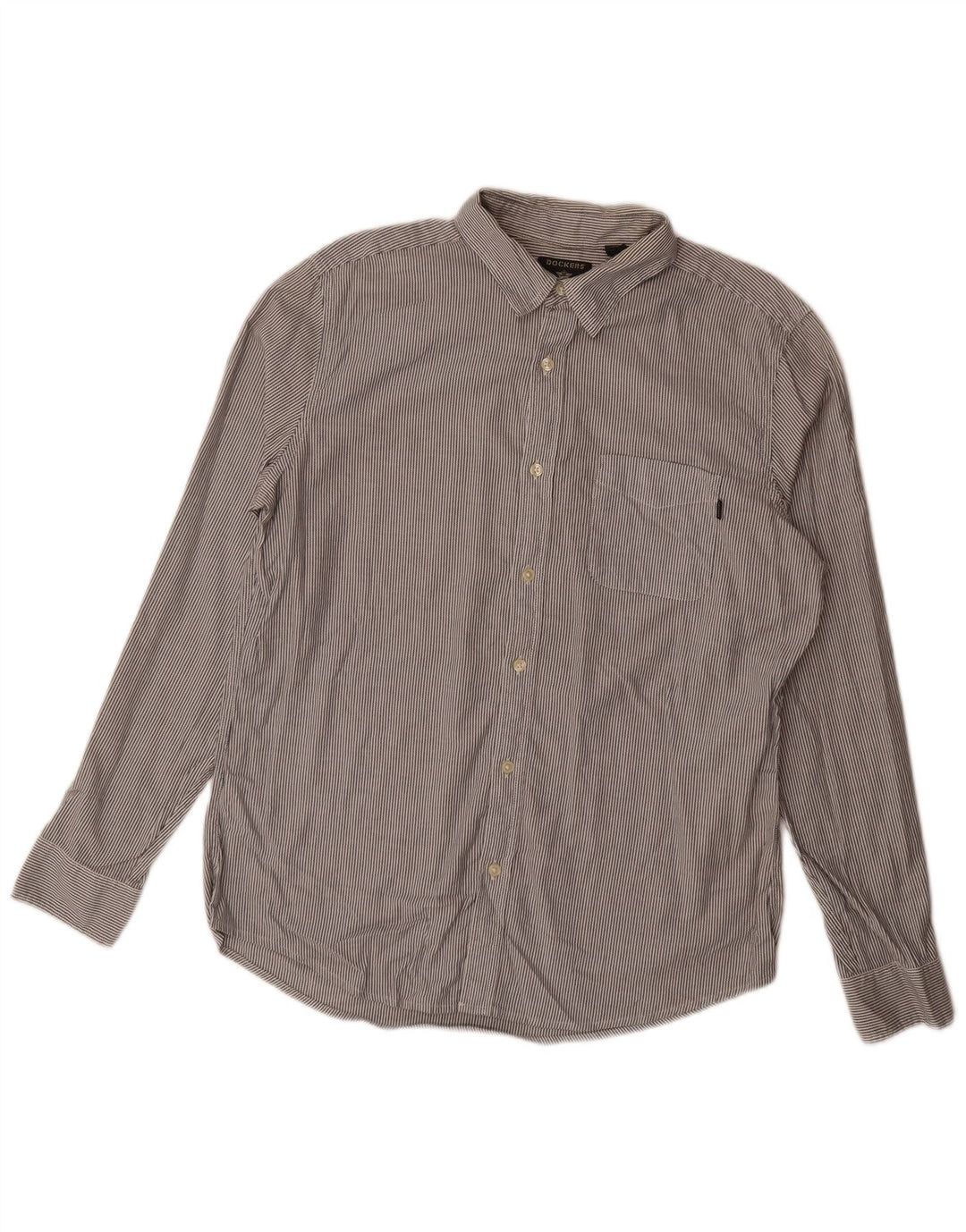 Dockers Chemise Slim Homme Large Gris Rayure Coton