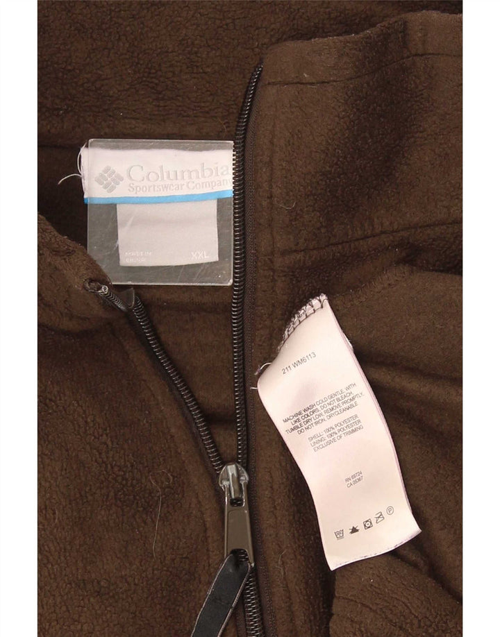 Columbia Veste Polaire Homme UK 44 2XL Marron Polyester