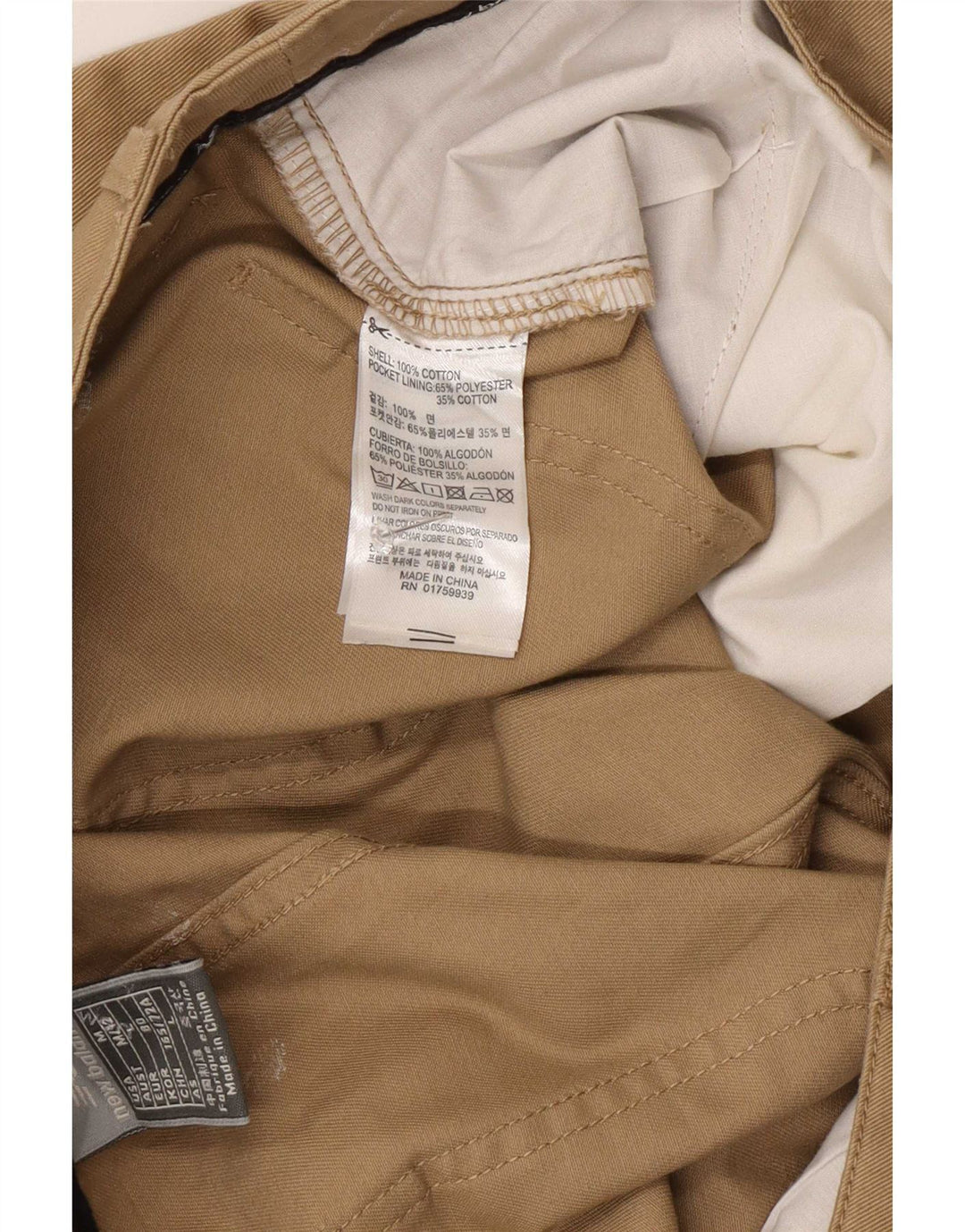New Balance Pantalon Capri Femme Moyen W32 L18 Beige Coton