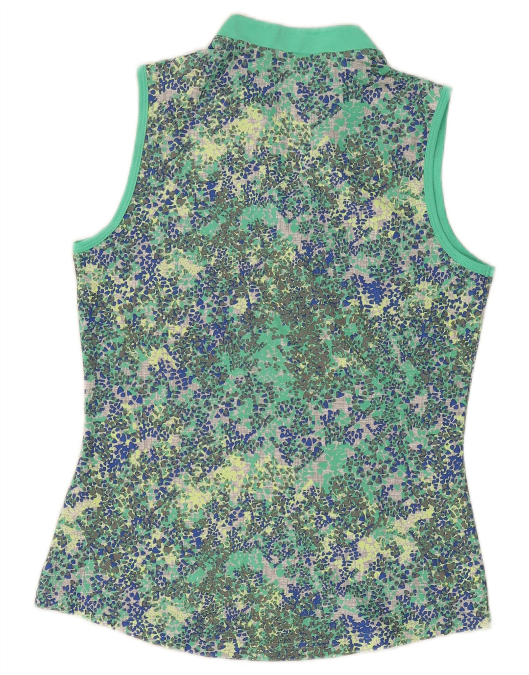 Adidas Débardeur de golf pour femme UK 10 Petit vert à pois en polyester