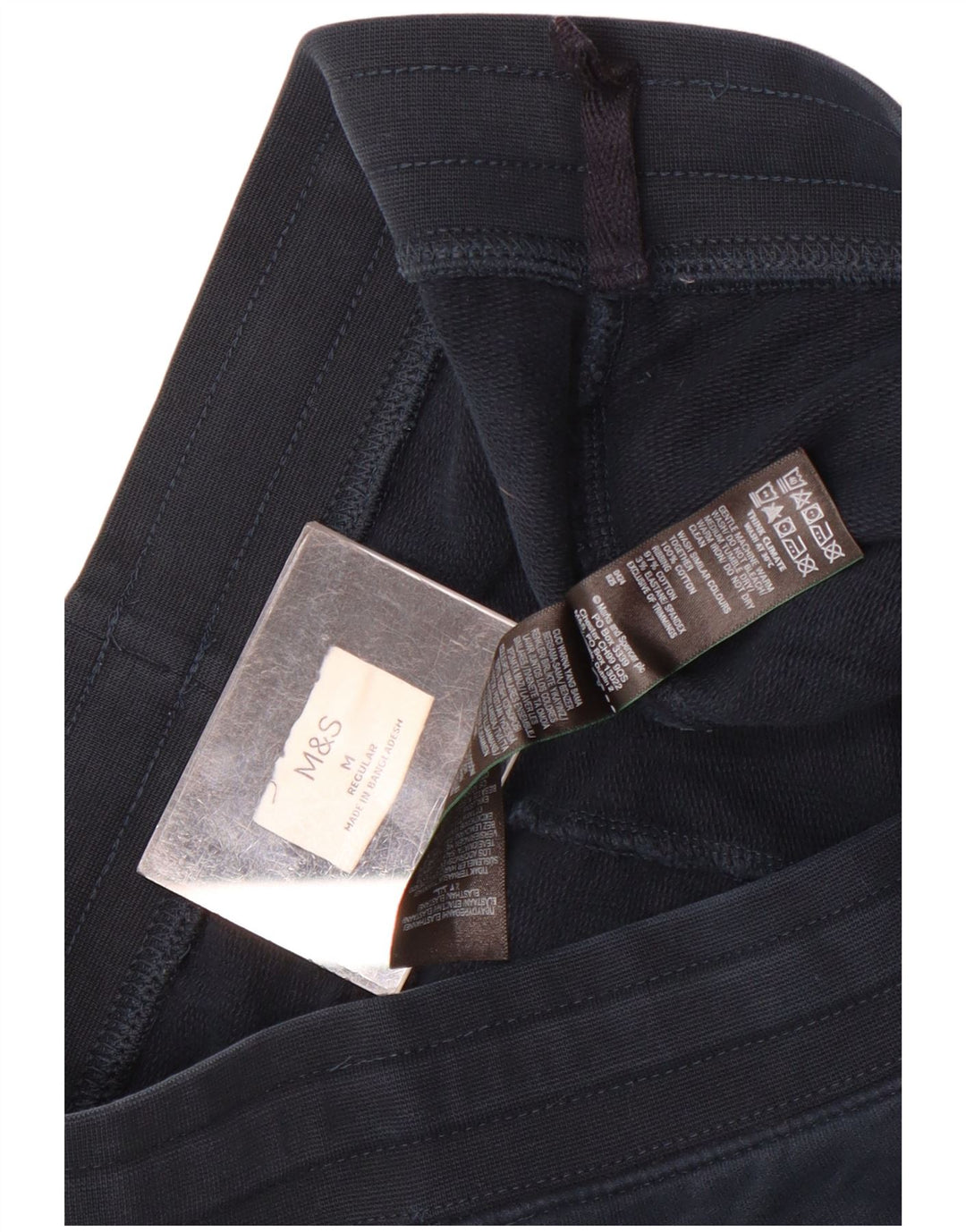 Marks & Spencer Short de Sport Regular Homme Bleu Marine Moyen Coton