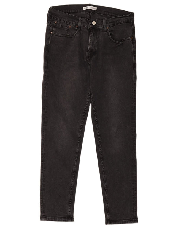 Zara Jean skinny pour homme EU 44 Large W34 L29 Coton noir