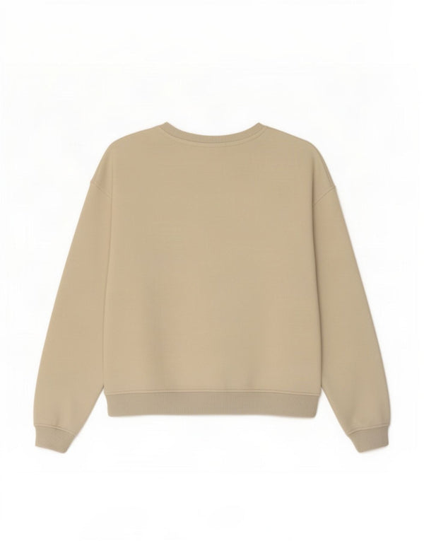 Calvin Klein Jeans Sweat-shirt graphique pour fille 15-16 ans Beige Coton