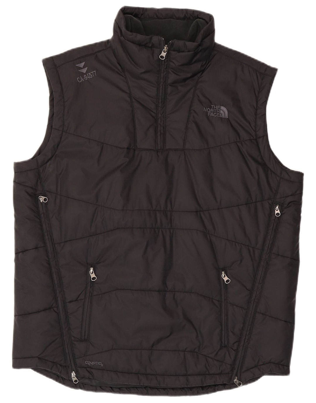 The North Face Pull rembourré sans manches pour homme UK 40 Large Noir Nylon