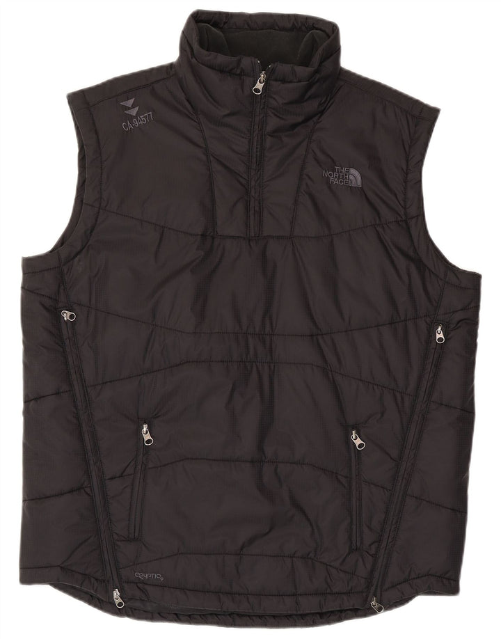 The North Face Pull rembourré sans manches pour homme UK 40 Large Noir Nylon