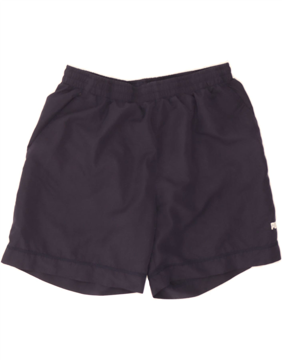 PUMA Mens Sport Shorts Large Navy Blue Polyester Vintage Puma and Second-Hand Puma from Messina Hembry 