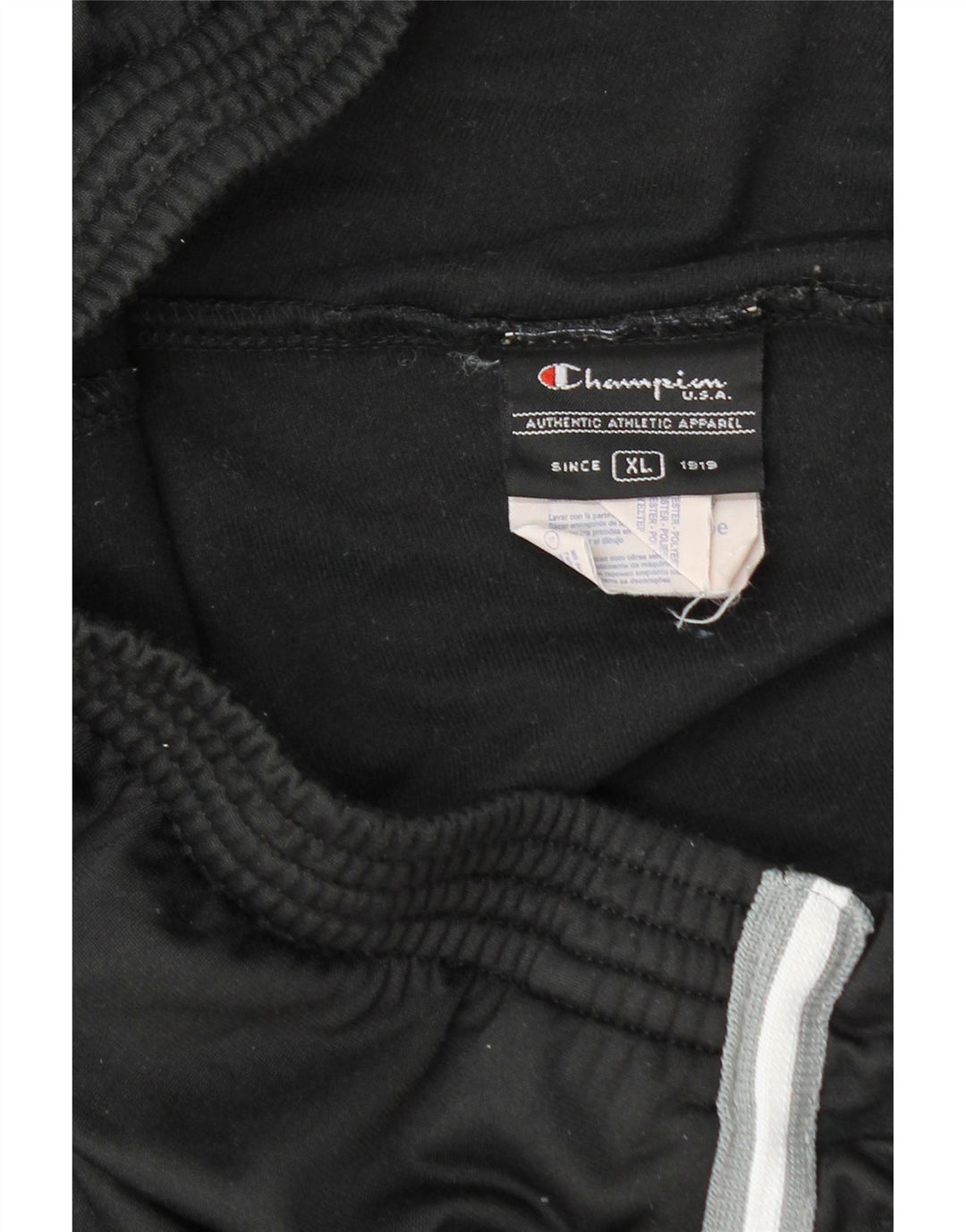 Champion Pantalon de Survêtement Homme XL Noir Polyester