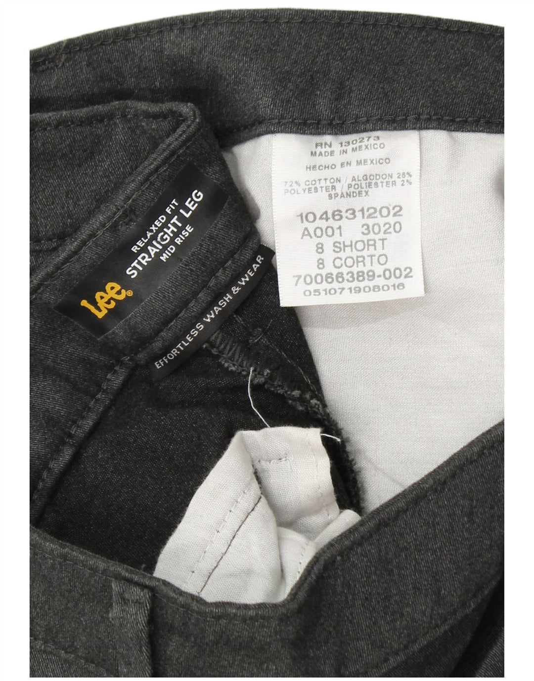 LEE Pantalon décontracté taille moyenne pour femme US 8 Medium W30 L30 Gris