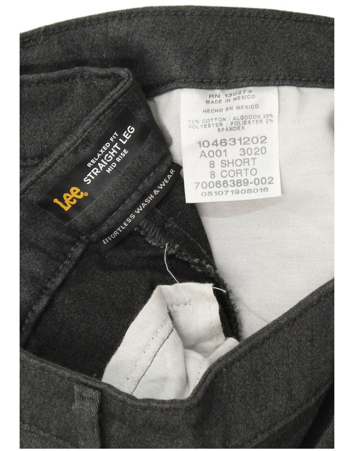 LEE Pantalon décontracté taille moyenne pour femme US 8 Medium W30 L30 Gris