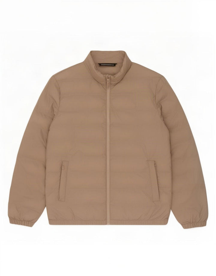 Zara Veste matelassée homme UK 42 XL Beige Polyester
