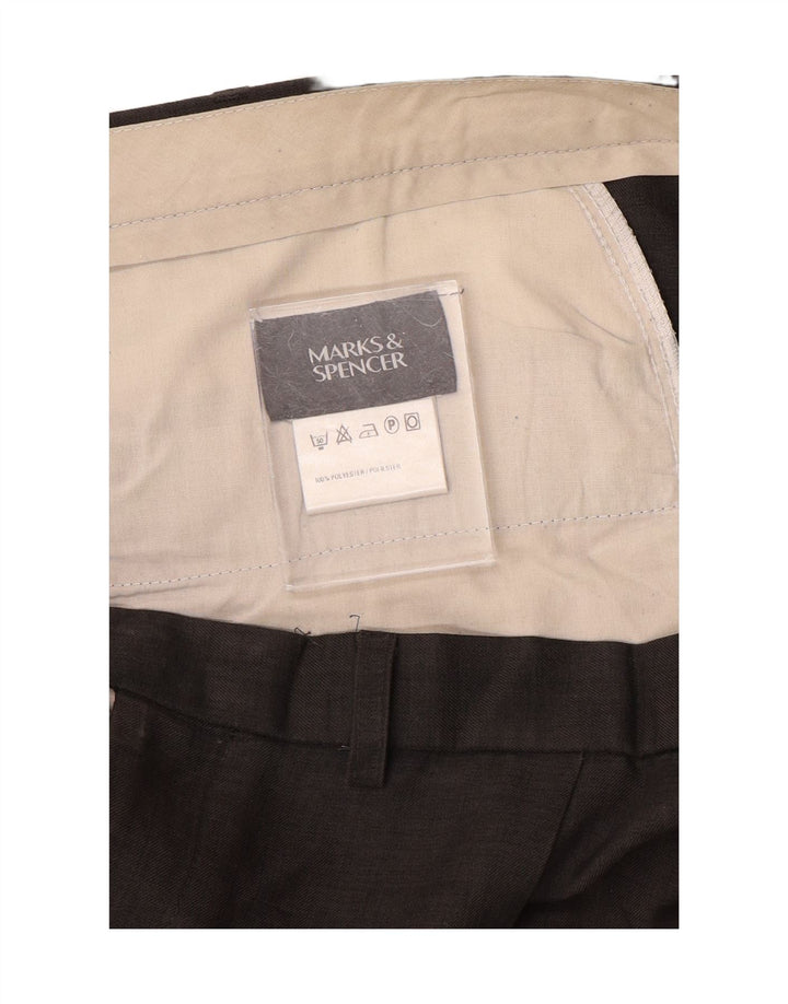 Marks & Spencer Pantalon de costume pour homme W44 L29 Gris Polyester
