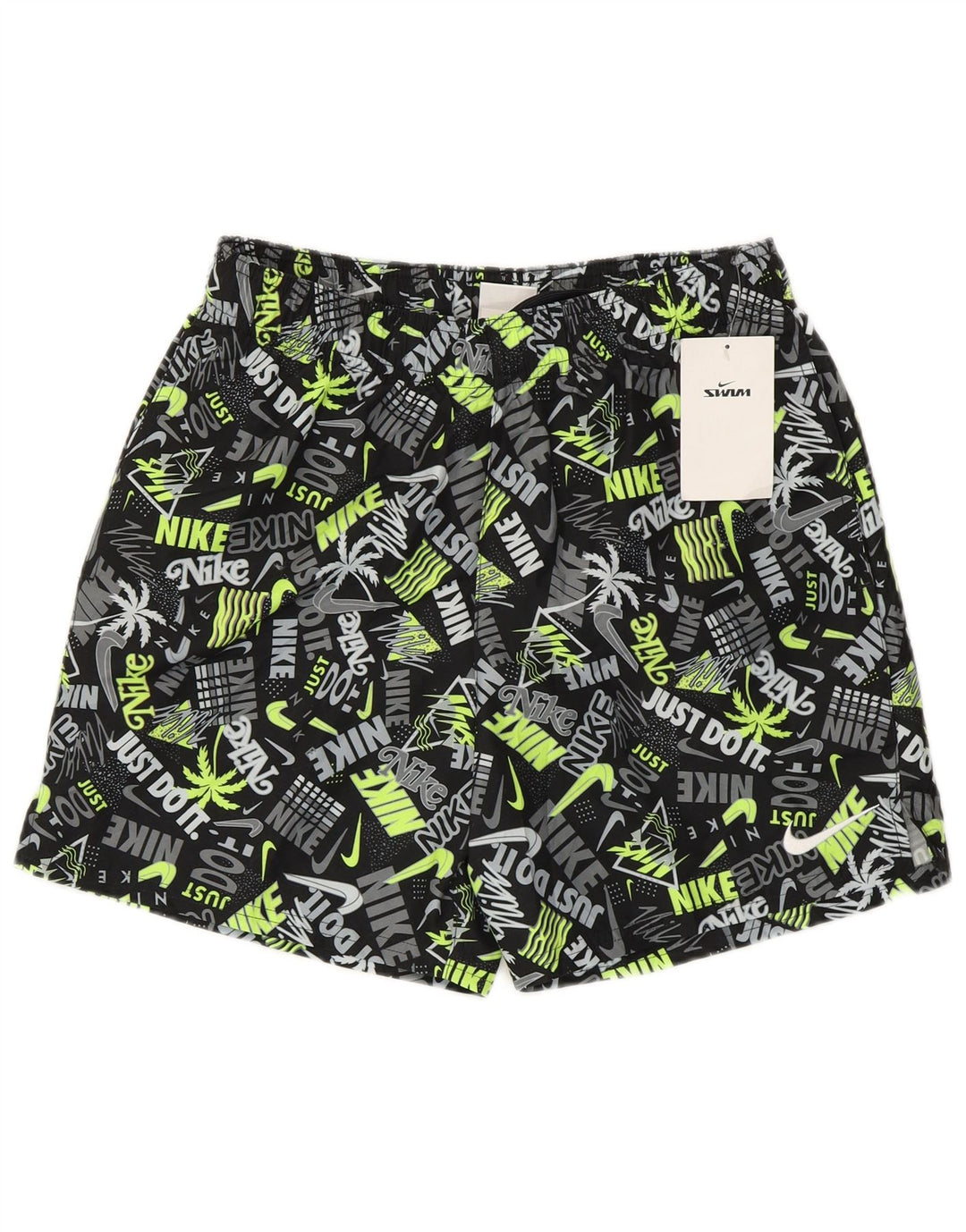 Nike Short de bain graphique pour homme Petit polyester multicolore
