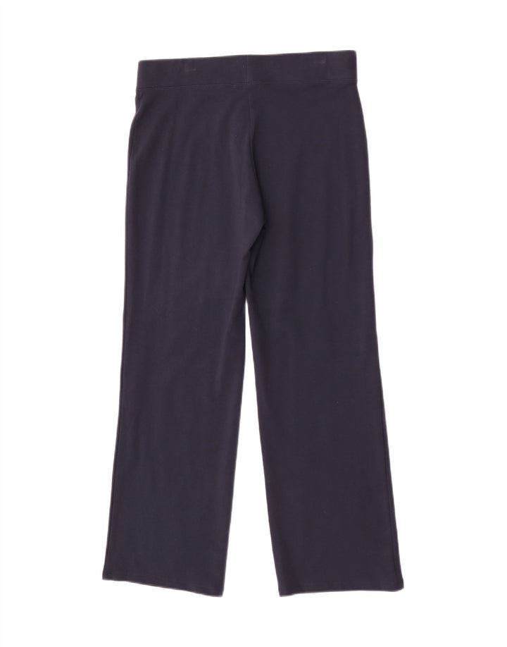 Marks & Spencer Pantalon de survêtement pour femme UK 12 Bleu marine moyen Coton