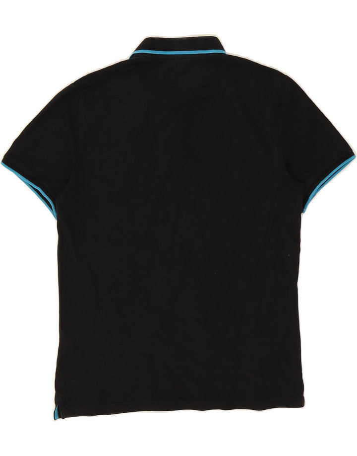 CHAMPION Mens Polo Shirt XL Black Cotton Vintage Champion and Second-Hand Champion from Messina Hembry 