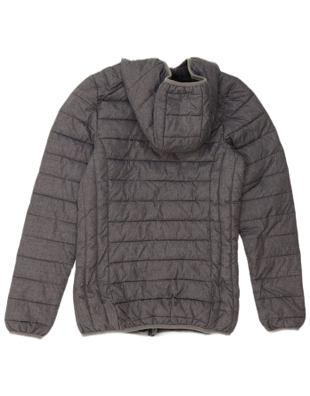Ellesse Veste matelassée à capuche pour femme UK 6 XS Gris Polyester