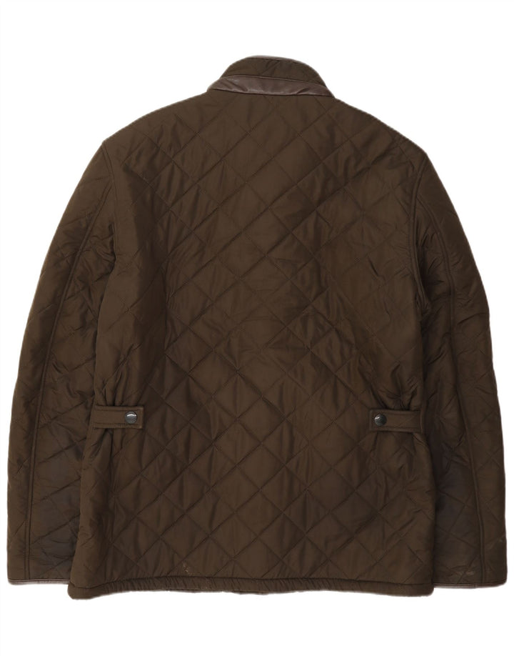 Barbour Veste matelassée pour homme UK 40 Large Kaki Polyester