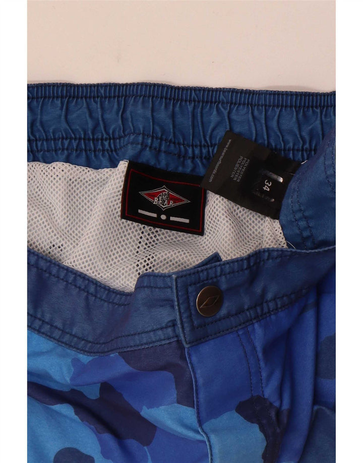 Bear Short de Bain Homme Grand Bleu Camouflage Polyester