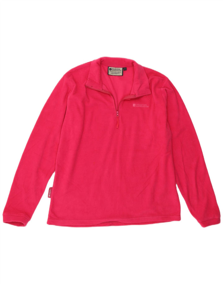 Mountain Warehouse Pull polaire à col zippé pour femme UK 14 Large Rose Polyester