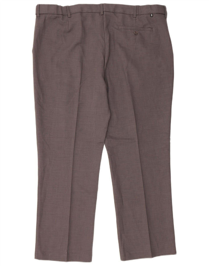 Farah Pantalon Chino Droit Homme W42 L29 Gris Polyester