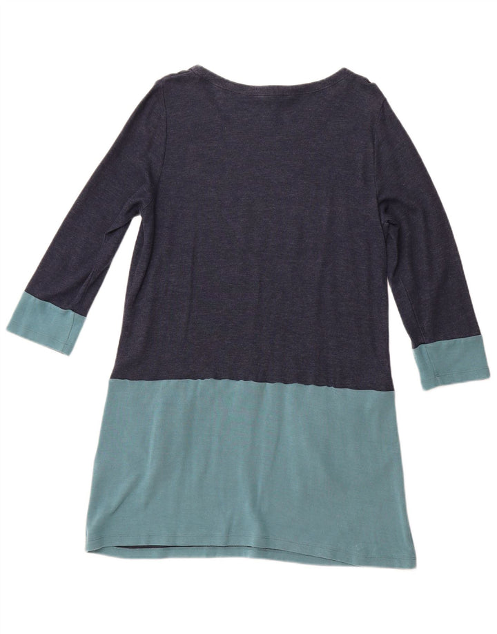 WHITE STUFF Robe trapèze pour femme UK 16 Large Bleu marine Colourblock