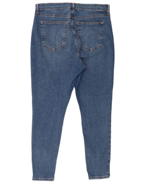 Topshop Jamie Skinny Jeans UK 16 Large W30 L26 Bleu Coton