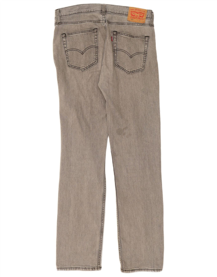 LEVI'S Mens 514 Slim Jeans W33 L34 Grey Cotton