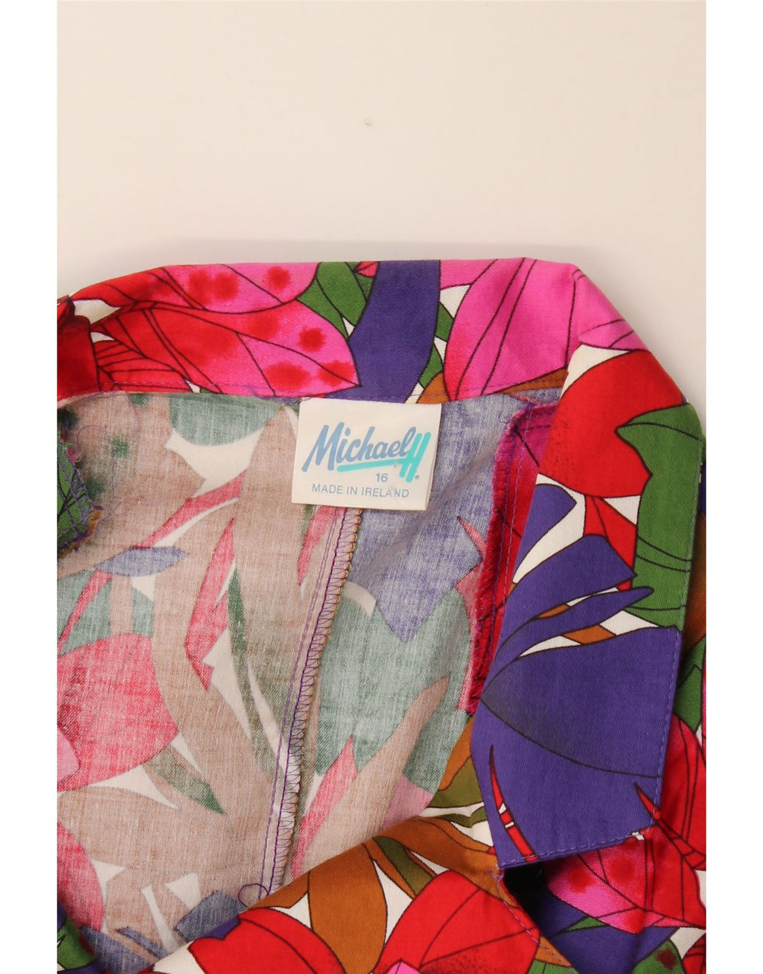 Michael H. Veste blazer à 1 bouton pour femme US 16 2XL Floral multicolore