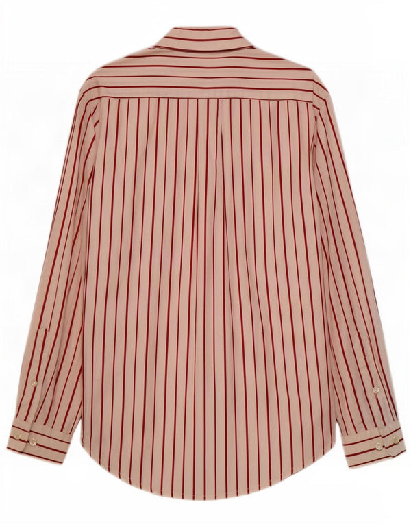 Murphy & Nye Chemise homme grand coton blanc cassé à fines rayures