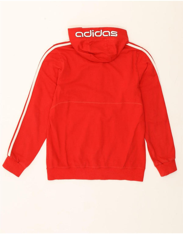 Adidas Pull à capuche zippé fille 13-14 ans Rouge Coton