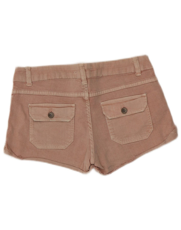 Zara Womens Trafaluc Denim Shorts EU 38 Small W28 Rose Coton