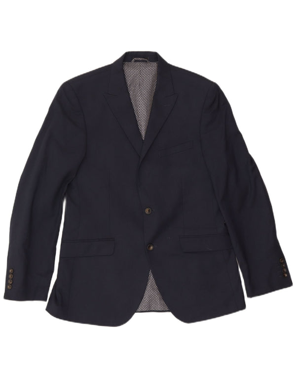 Marks & Spencer Veste blazer à 2 boutons pour homme UK 40 Bleu marine moyen
