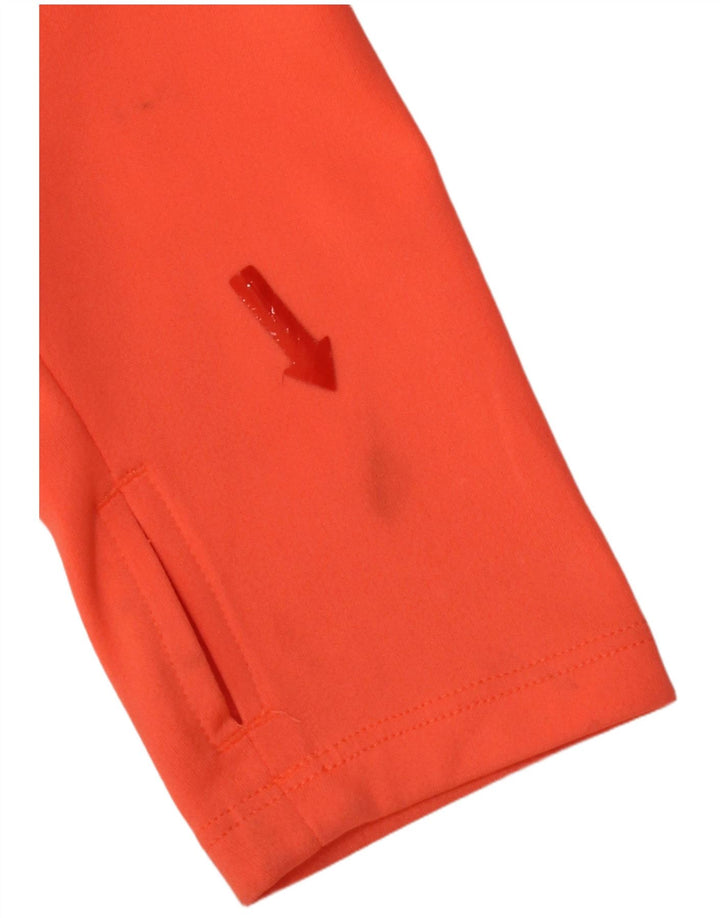 Nike Haut de survêtement à enfiler graphique Dri Fit pour femme UK 10 Small Orange