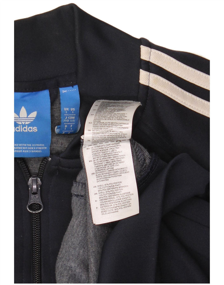 Adidas Veste de survêtement pour homme Taille L Bleu marine Polyester