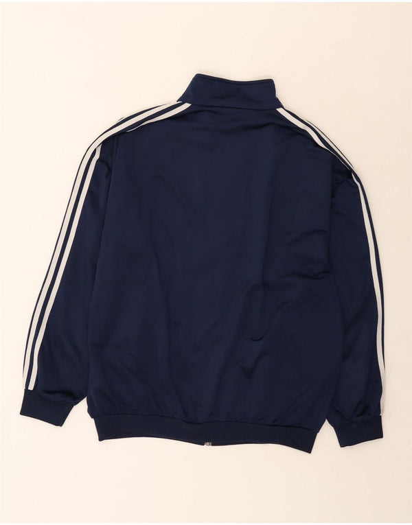 Adidas Veste de survêtement pour homme UK 44/46 Large Bleu marine Polyester