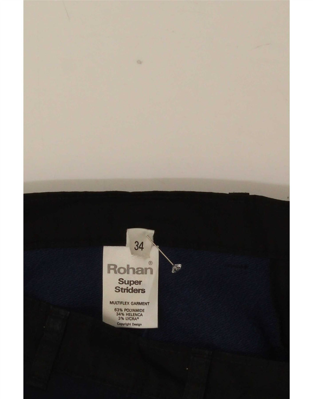 Rohan Bermuda Cargo Homme Large W34 Bleu Marine Polyamide