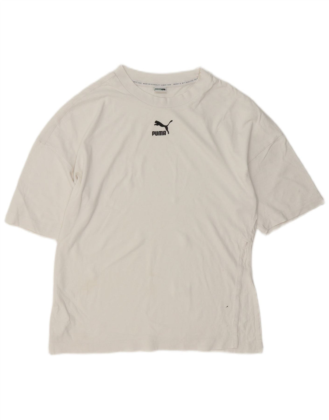 Puma T-Shirt Top XS Blanc Coton Homme