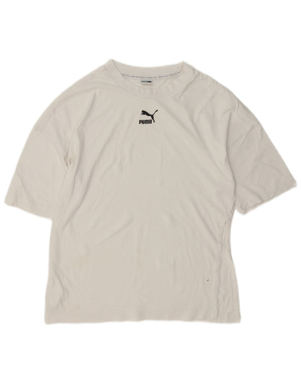 Puma T-Shirt Top XS Blanc Coton Homme