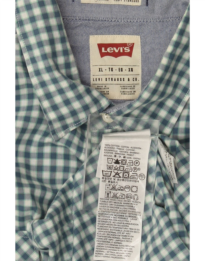 Levi's Chemise Coupe Standard XL Homme Bleu Vichy Coton