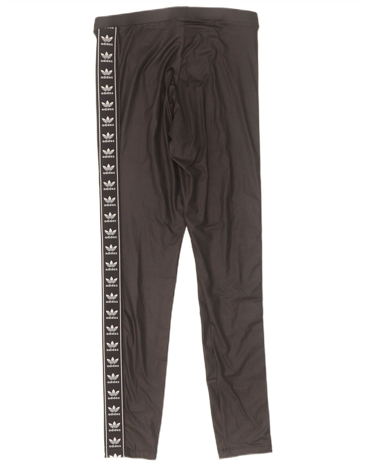 Adidas Leggings graphiques pour femmes UK 10 Small Noir Polyester