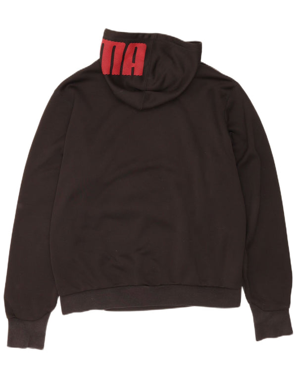 Puma Pull à capuche pour homme Large Noir Colorblock Polyester