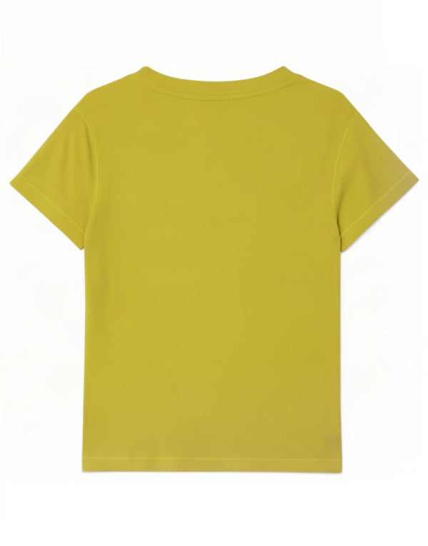 Adidas T-shirt en popeline pour femme UK 14 Vert moyen Polyamide