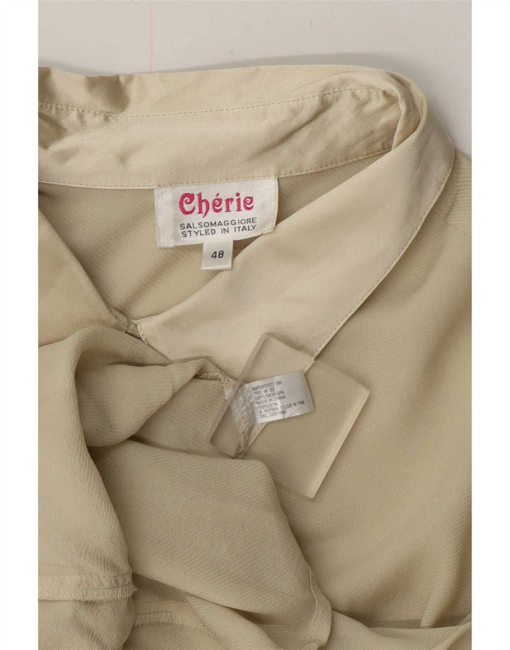 cherie Chemisier Femme IT 48 XL Beige Soie