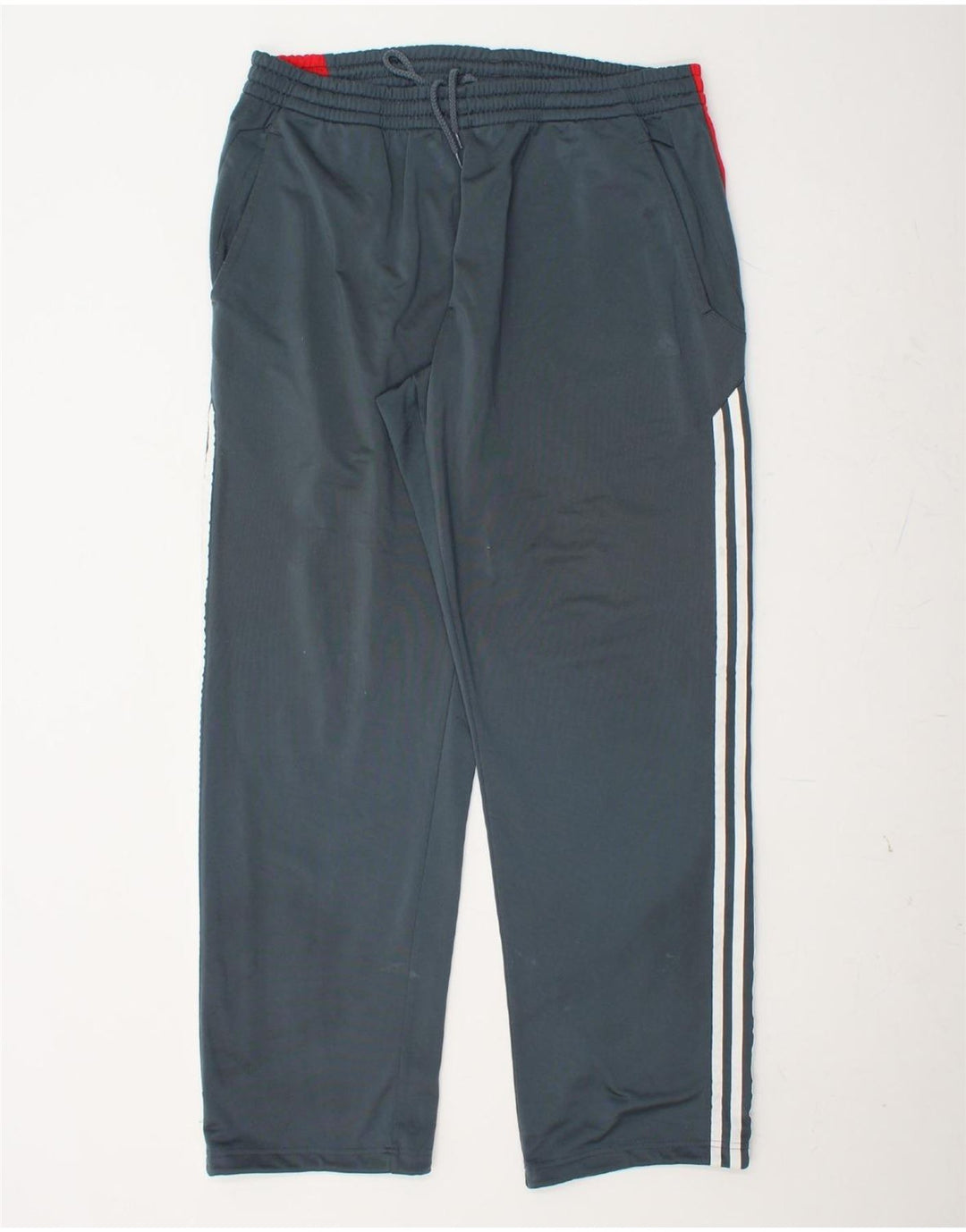 ADIDAS Pantalon de survêtement pour homme UK 42/44 Large Bleu Colorblock Polyester